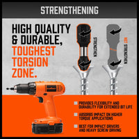 26Pc Impact Screwdriver Bit Set Magnetic Drill Bit Holder Quick Release Drilling Kings Warehouse 