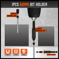 26Pc Impact Screwdriver Bit Set Magnetic Drill Bit Holder Quick Release Drilling Kings Warehouse 