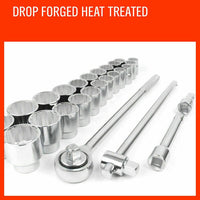 27Pc Heavy Duty Socket Wrench Set 3/4" Drive Metric & Imperial Extension Case Kings Warehouse 