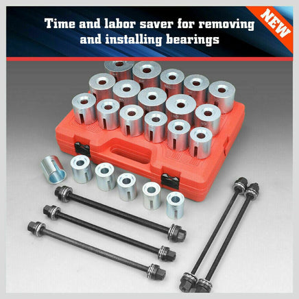 27Pc Universal Pull & Press Sleeve Kit Removal Bushing Driver Set Bearings Seal Kings Warehouse 