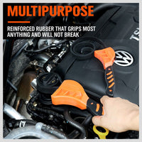 2Pc Adjustable Strap Wrench Rubber Belt Spanner Multi-Purpose Jar Opener Filter Kings Warehouse 