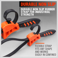 2Pc Adjustable Strap Wrench Rubber Belt Spanner Multi-Purpose Jar Opener Filter Kings Warehouse 