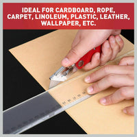 2Pc Folding Utility Knife Aluminium Handle & 10 Spare Stanley Blades Craft New Kings Warehouse 