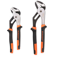 2Pc Groove Joint Pliers 8 & 10-inch Multi Grip Non-Slip Heavy Duty Pipe Wrench Kings Warehouse 