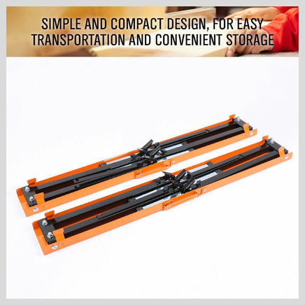 2Pc Mastercraft Sawhorse Metal Folding Non-slip Surface Saw Horse 120KG Capacity Kings Warehouse 