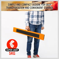 2Pc Mastercraft Sawhorse Metal Folding Non-slip Surface Saw Horse 120KG Capacity Kings Warehouse 