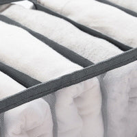 2PCS 7 Grids Mesh Foldable Clothes Storage Jeans Pants Organizer Clothes Organizer 36X17X12CM Kings Warehouse 