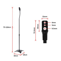 2pcs Speaker Stands Stand Rear Surround Sound Satellite Speakers Adjustable Kings Warehouse 