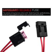 2way LED Universal Driving light Wiring Loom Harness 12V 24V 40A Relay Switch Kings Warehouse 