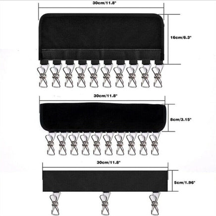 2X 10 Clips Door Cap Rack Baseball Hat Holder Closet Hanger Storage Organizer Kings Warehouse 