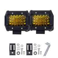 2x 4 inch Spot LED Work Light Bar Philips Quad Row 4WD Fog Amber Reverse Driving Kings Warehouse 