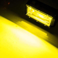 2x 5inch Flood LED Light Bar Offroad Boat Work Driving Fog Lamp Truck Yellow Kings Warehouse 