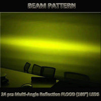 2x 5inch Flood LED Light Bar Offroad Boat Work Driving Fog Lamp Truck Yellow Kings Warehouse 