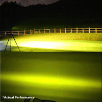 2x 5inch Flood LED Light Bar Offroad Boat Work Driving Fog Lamp Truck Yellow Kings Warehouse 