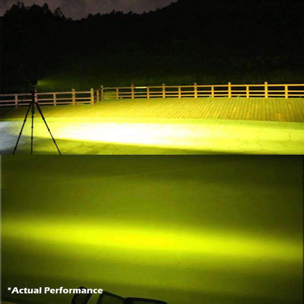 2x 5inch Flood LED Light Bar Offroad Boat Work Driving Fog Lamp Truck Yellow Kings Warehouse 