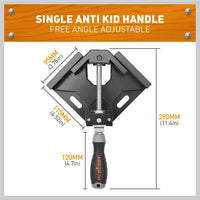 2x 90° Quick Right Angle Clamps Corner Clamps Vise Wood-working Welding Holder Kings Warehouse 