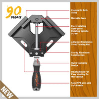 2x 90° Quick Right Angle Clamps Corner Clamps Vise Wood-working Welding Holder Kings Warehouse 