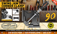 2x 90° Quick Right Angle Clamps Corner Clamps Vise Wood-working Welding Holder Kings Warehouse 