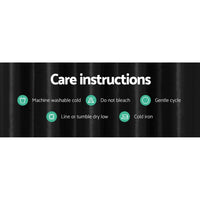 2X Blockout Curtains Blackout Window Curtain Eyelet 140x230cm Black Shine September Specials Kings Warehouse 