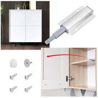 2x Magnetic Push Latches for Cabinets Push to Open Kitchen Hardware for Drawer Cupboard Wardrobe Closet Kings Warehouse 