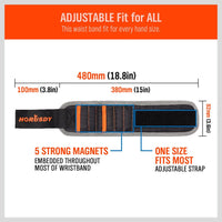 2x Strong Magnetic Wrist Band Magnet Strap Tool Holder Belt Screws Bolt Nut Nail Kings Warehouse 