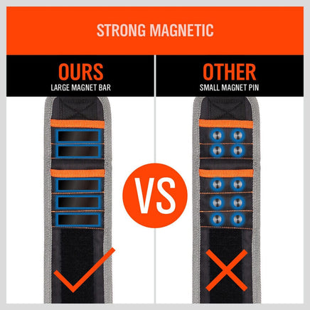 2x Strong Magnetic Wrist Band Magnet Strap Tool Holder Belt Screws Bolt Nut Nail Kings Warehouse 