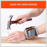 2x Strong Magnetic Wrist Band Magnet Strap Tool Holder Belt Screws Bolt Nut Nail Kings Warehouse 