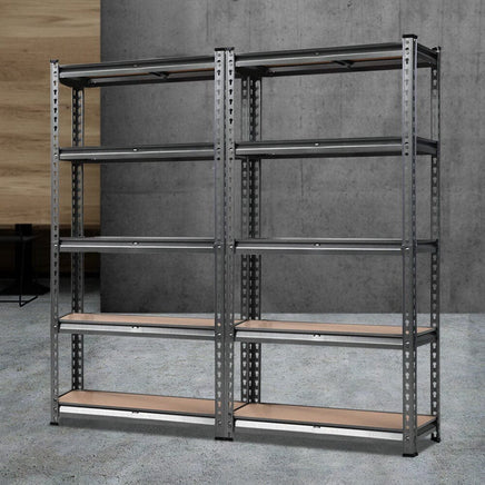 2x1.5M Garage Shelving Warehouse Rack Storage Racking Storage Steel Kings Warehouse 