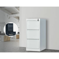 3-Drawer Shelf Office Gym Filing Storage Locker Cabinet Kings Warehouse 