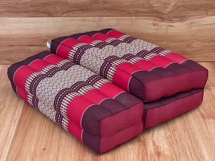 3-Fold Zafu Meditation Cushion Medium Size-RED KingsWarehouse 