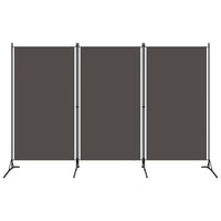 3-Panel Room Divider Anthracite 260x180 cm Kings Warehouse 