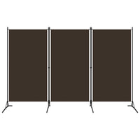 3-Panel Room Divider Brown 260x180 cm Kings Warehouse 