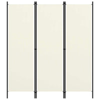3-Panel Room Divider Cream White 150x180 cm Kings Warehouse 