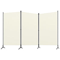 3-Panel Room Divider Cream White 260x180 cm Kings Warehouse 