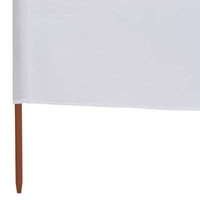 3-panel Wind Screen Fabric 400x120 cm White Kings Warehouse 