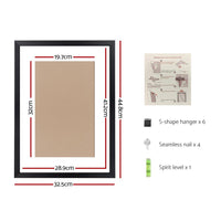 3 PCS Photo Frame Wall Set A3 Picture Home Decor Art Gift Present Black DIY Kings Warehouse 