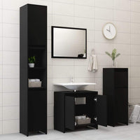 3 Piece Bathroom Furniture Set Black Kings Warehouse 