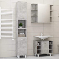 3 Piece Bathroom Furniture Set Concrete Grey Kings Warehouse 