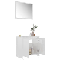 3 Piece Bathroom Furniture Set High Gloss White Kings Warehouse 