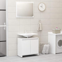 3 Piece Bathroom Furniture Set High Gloss White Kings Warehouse 