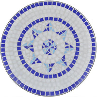 3 Piece Bistro Set Ceramic Tile Blue and White Kings Warehouse 