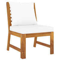 3 Piece Garden Lounge Set with Cream Cushion Solid Acacia Wood Kings Warehouse 