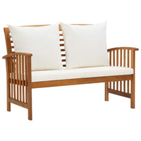 3 Piece Garden Lounge Set with Cushions Solid Acacia Wood Kings Warehouse 