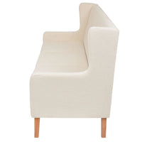 3-Seater Sofa Fabric Cream White Kings Warehouse 