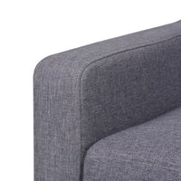 3-Seater Sofa Fabric Grey Kings Warehouse 