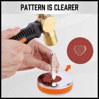 3" Steel Bench Block Round Jewelry Stamping Tool Mirror Polishing with 2-Punches Kings Warehouse 