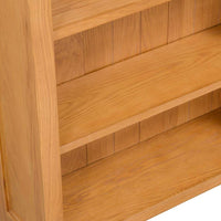 3-Tier Bookcase 70x22,5x82 cm Solid Oak Wood Kings Warehouse 