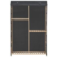 3-Tier Wardrobe Grey 110x40x170 cm Fabric Kings Warehouse 
