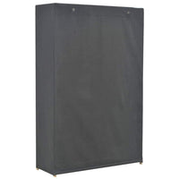 3-Tier Wardrobe Grey 110x40x170 cm Fabric Kings Warehouse 