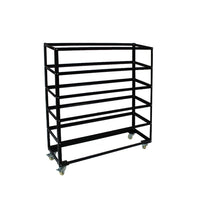 30 Bin Rolling Storage Rack Nuts & Bolts Organizer Wheels Brake Heavy Duty Tools Kings Warehouse 